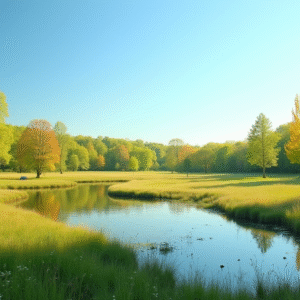 Fond d'écran 16:9 pour ordinateur -  Paysage Printemps 2510001